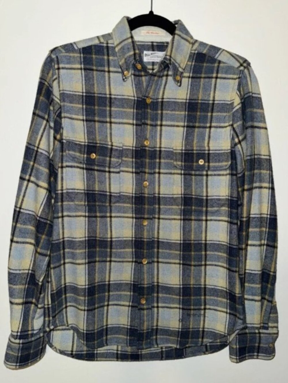 GANT Rugger The Woolster Wool Blend Plaid Shirt Tailored XS